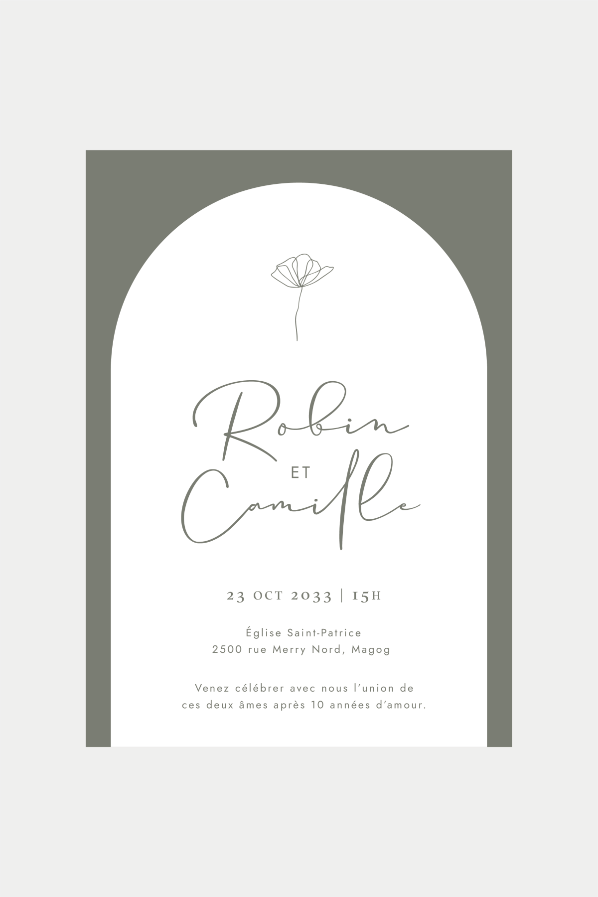 Simple Arch Invitation - Image 3