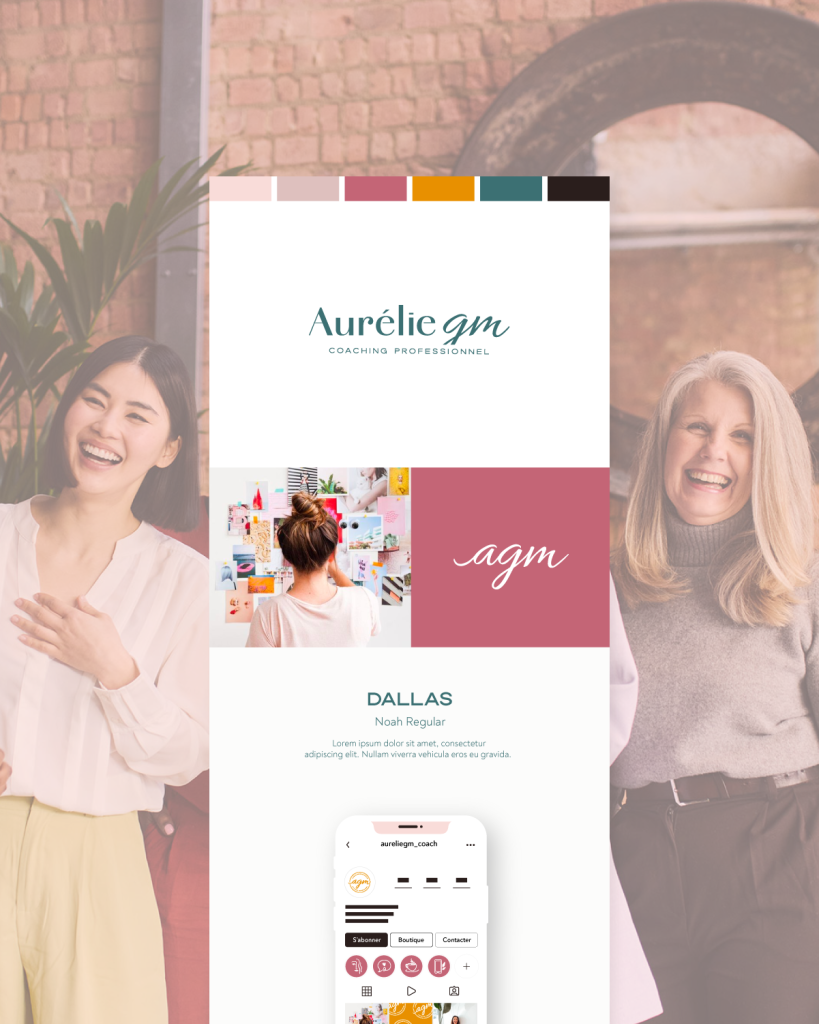 Complete branding for Aurélie GM – Professional Coaching