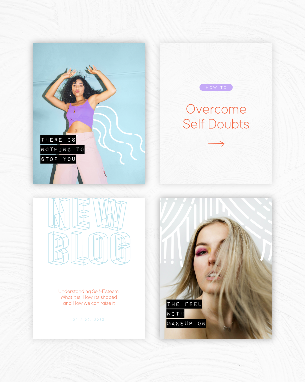 FREE Set of 80 social media templates | Self-love theme - Image 6