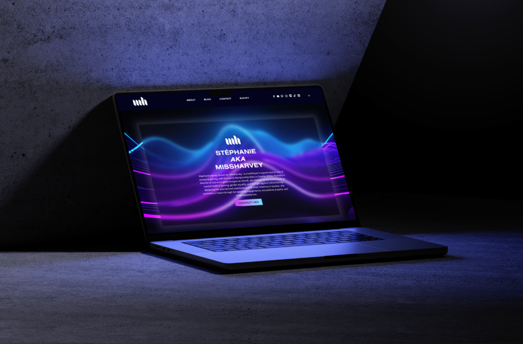 Un site web immersif pour missharvey