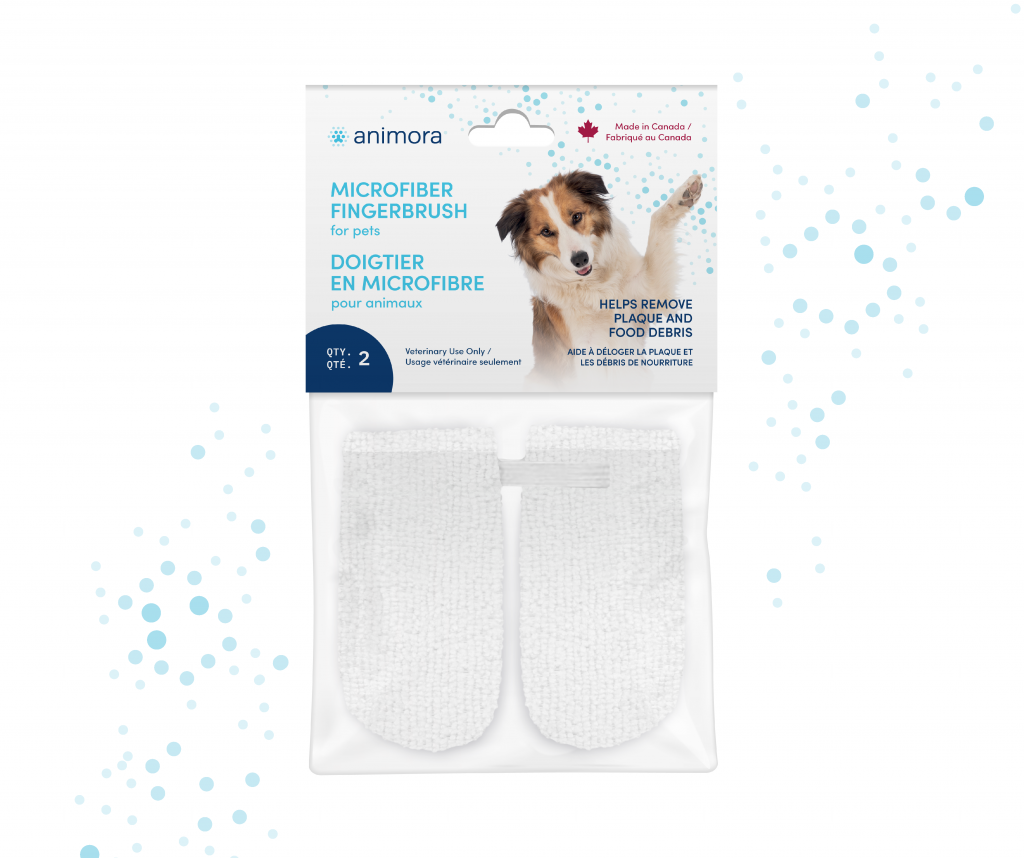 Superbe emballage pour le doigtier microfibre d’Animora