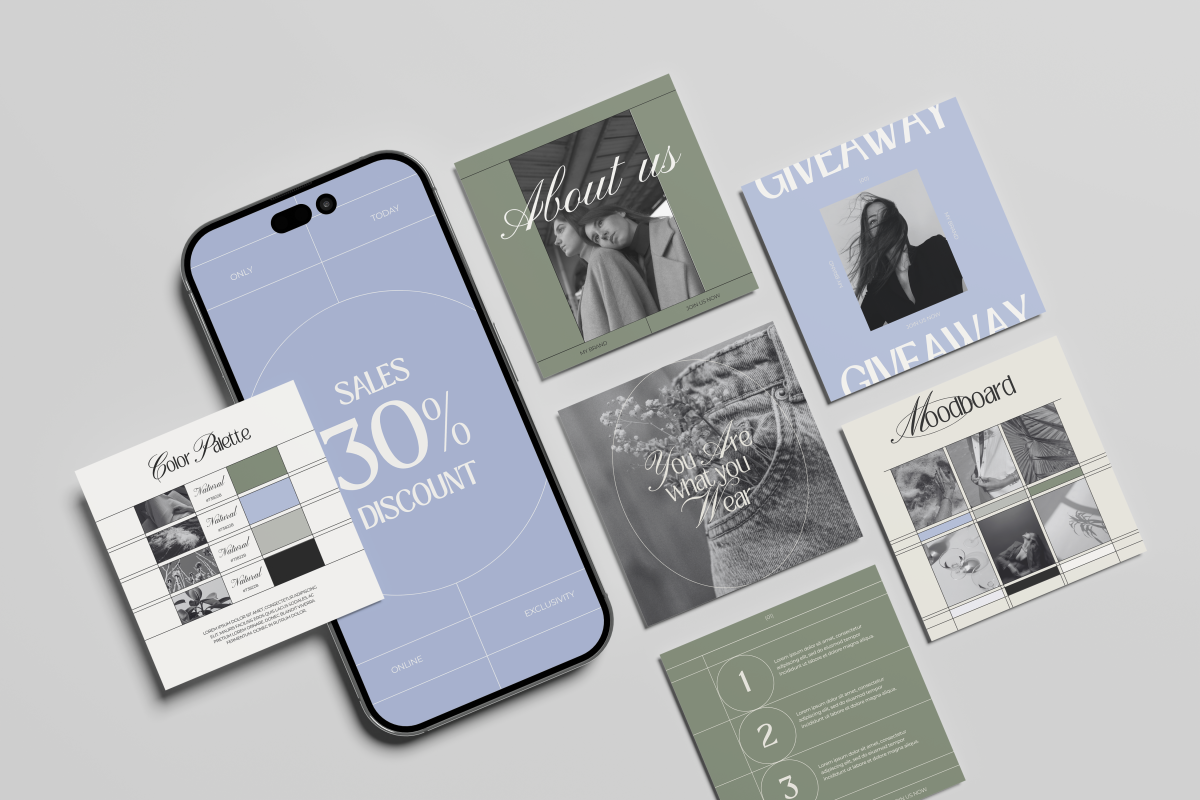 FREE Set of 100 social media templates | Fashion Brand - Image 4