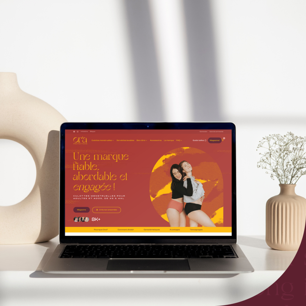 Site web complet pour Ora Protections