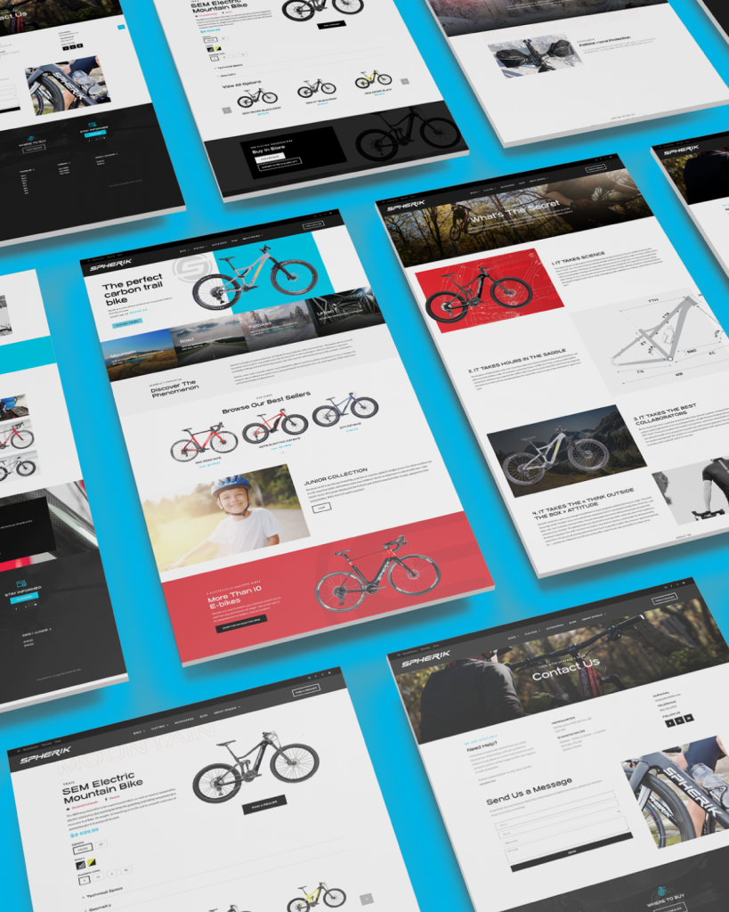 A Stunning New Website for Spherik Bikes